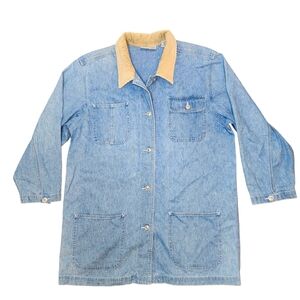 Marsh Landing Blue Jean Jacket with Tan Collar